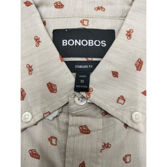 Bonobos Everyday Men's Shirt Buttondown Printed Standard Fit Short XS NEW 283432 - Picture 11 of 11